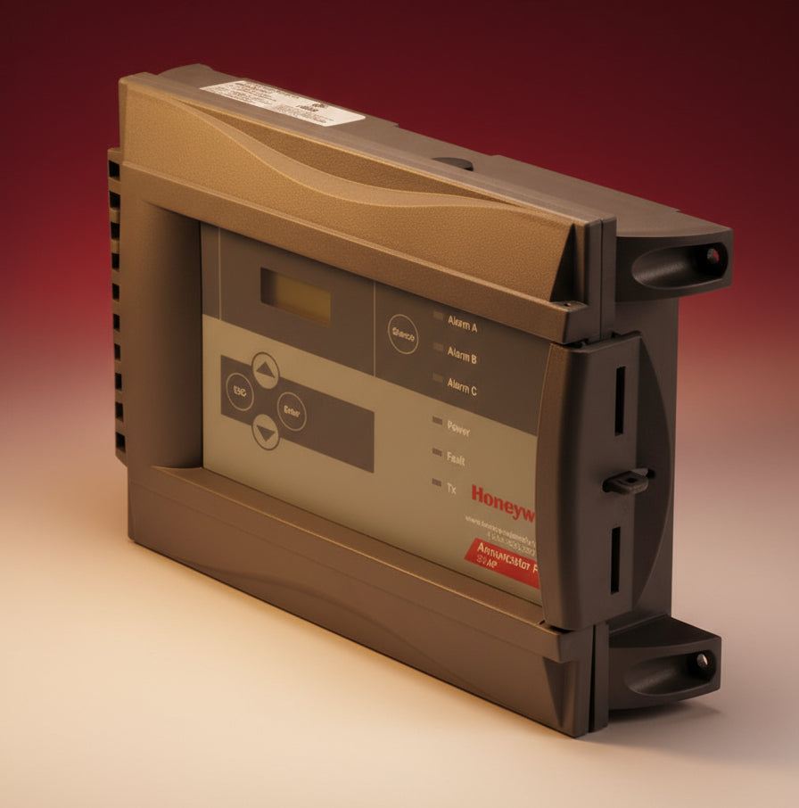 Honeywell control panel on a white background