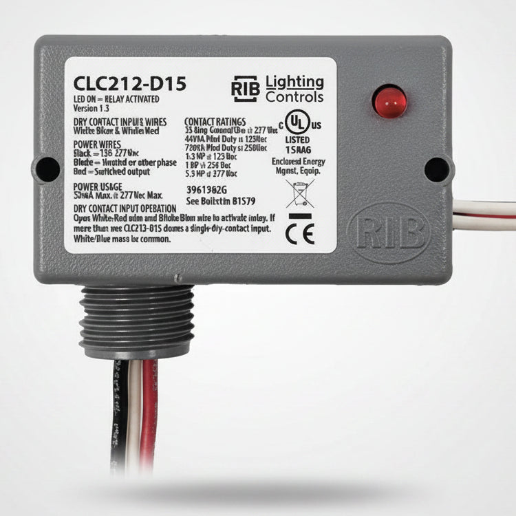 RIB Lighting Control CLC212-D15 electronic device on a white background