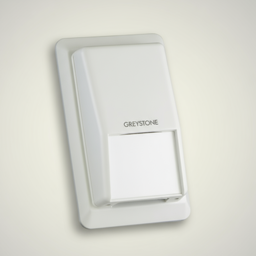White electronic device with 'Greystone' branding on a light gray background