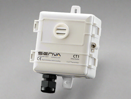 White electronic device with 'Senva' branding on a white background