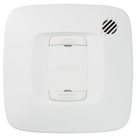 White smoke detector with Gentex branding on a white background