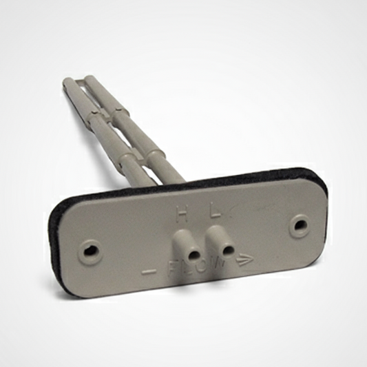 Measurement device with two horizontal bars on a white background