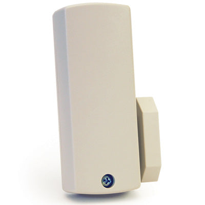 Beige wall-mounted device on a white background
