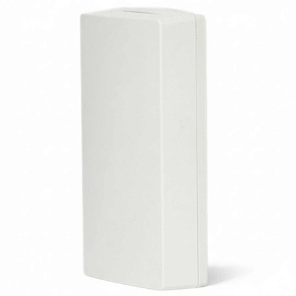 White rectangular box on a white background