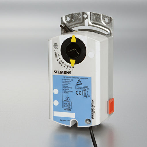 siemens actuator with power cord on gray-white background