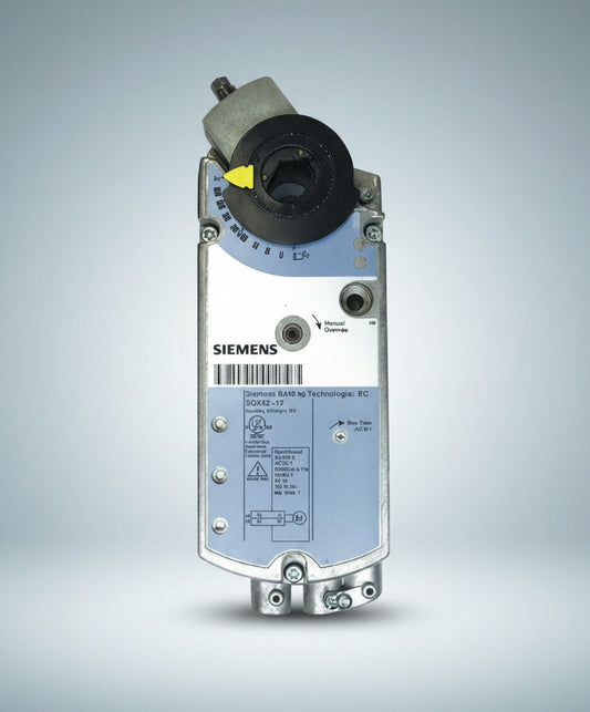 Siemens mechanical component on a white background