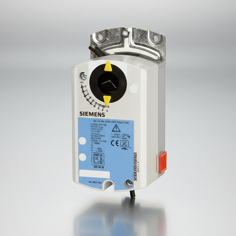 Electrical component with certification labels on a white background