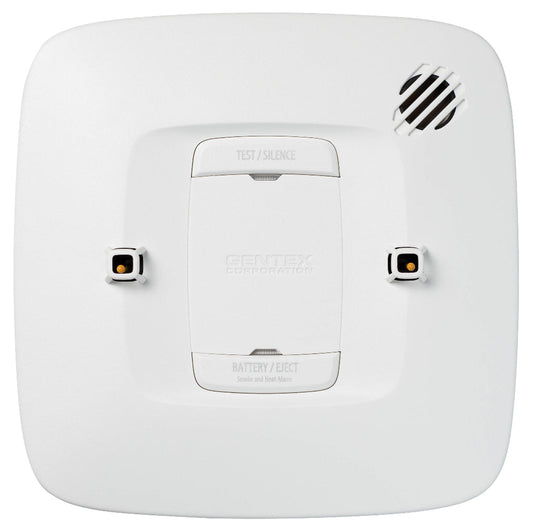 White smoke detector with Gentex branding on a white background
