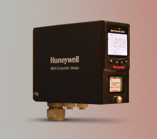 Honeywell MIDAS Scientific Meter on a black background