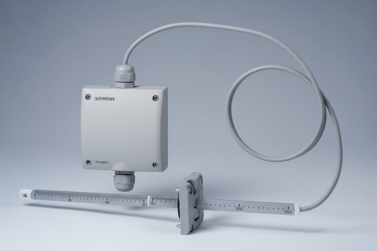 Electrical component with cable on a white background