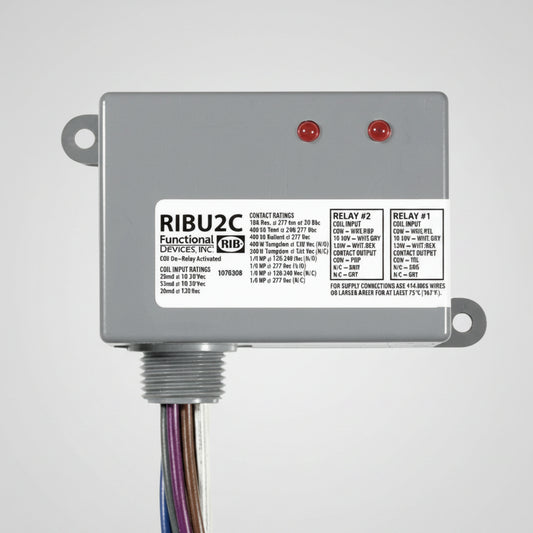 Electrical control module with wiring on a white background