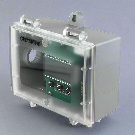 Electronic component with 'Greystone' branding on a white background