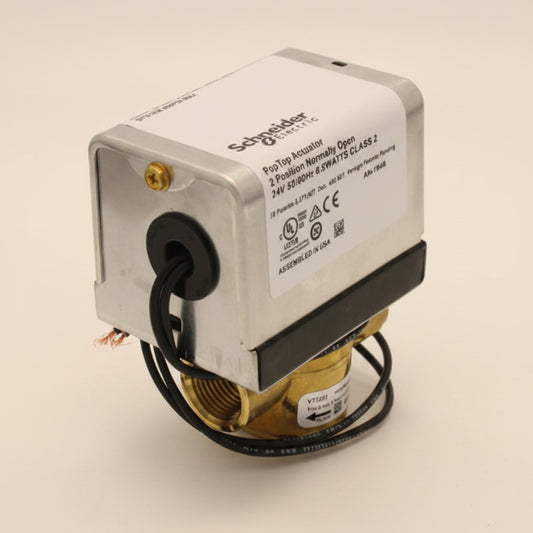 Electrical component with branding on a white background