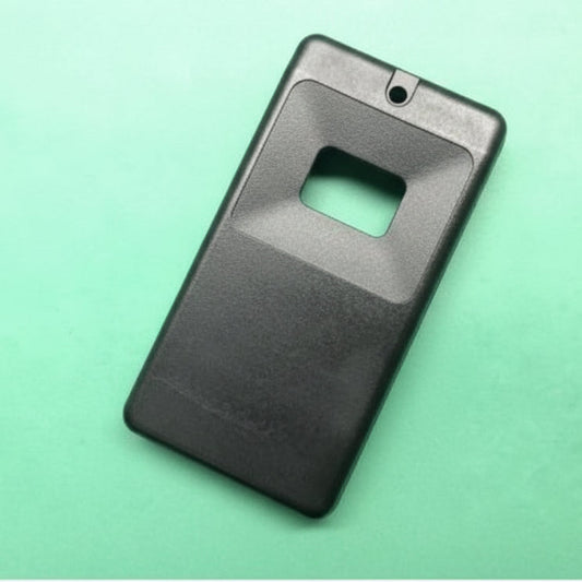 Black rectangular object on a green gradient background