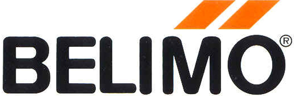 Black and orange Belimo logo on a white background