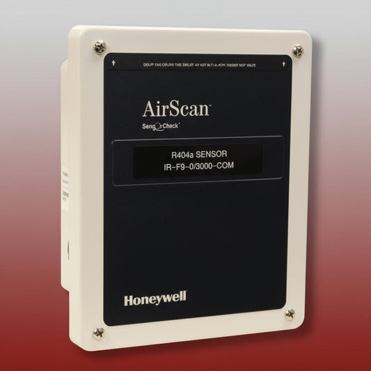 Honeywell AirScan refrigerant gas sensor on a white background