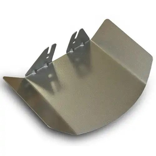 Metallic cover on a white background