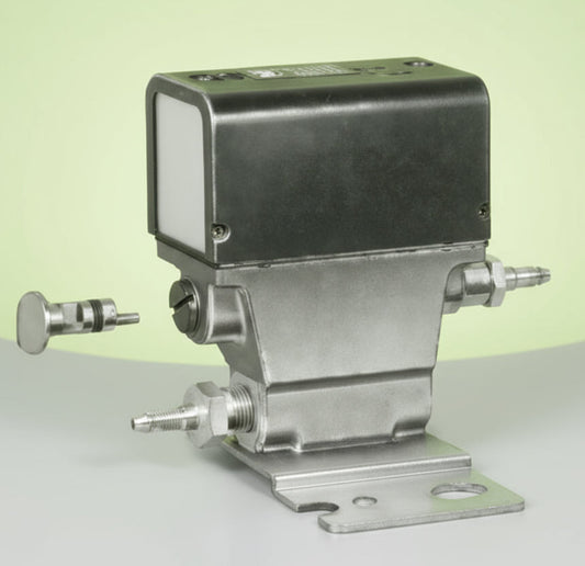 Mechanical component with screws on a white background